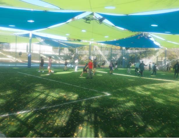 המגרש המחודש בבית הספר אופק