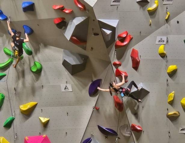 The Olympic climbing wall in Modiin The Olympic climbing wall in Modiin